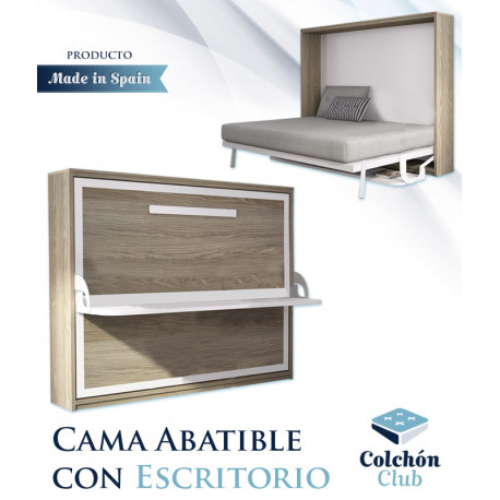 Cama Abatible Horizontal con Escritorio Ref T55400