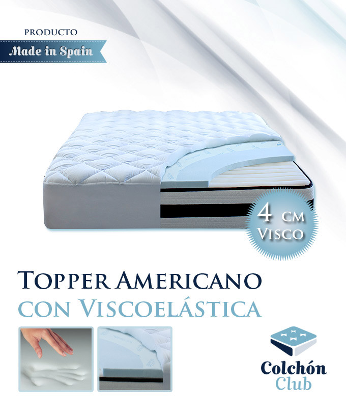 Topper Cubrecolchón Viscoelástico 90x190 cm TOPPER VISCOELÁSTICO