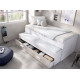 Dormitorio Juvenil con cama compacta y armario Ref YK29