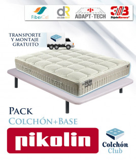 Pack Pikolin, colchón modelo Livepik y Base tapizada Ref P102000