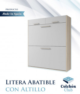 Litera Abatible Horizontal con Altillo y opción patas automáticas Ref Z18000