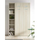 Dormitorio con cama abatible vertical con altillo, estantería y escritorio Ref Z24-33